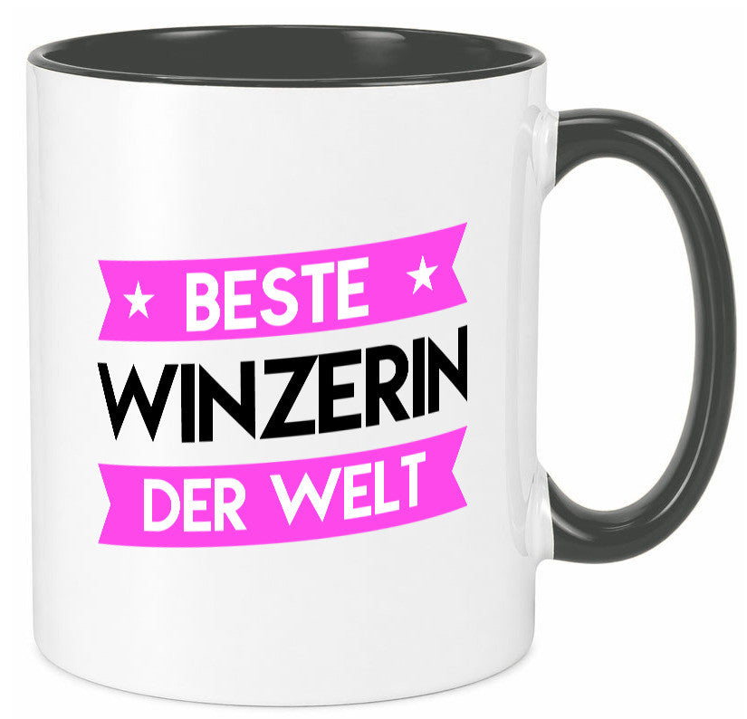 Beste Winzerin | Weinbauer Wein Geschenk Humor Geschenkidee lustiger Spruch Tasse
