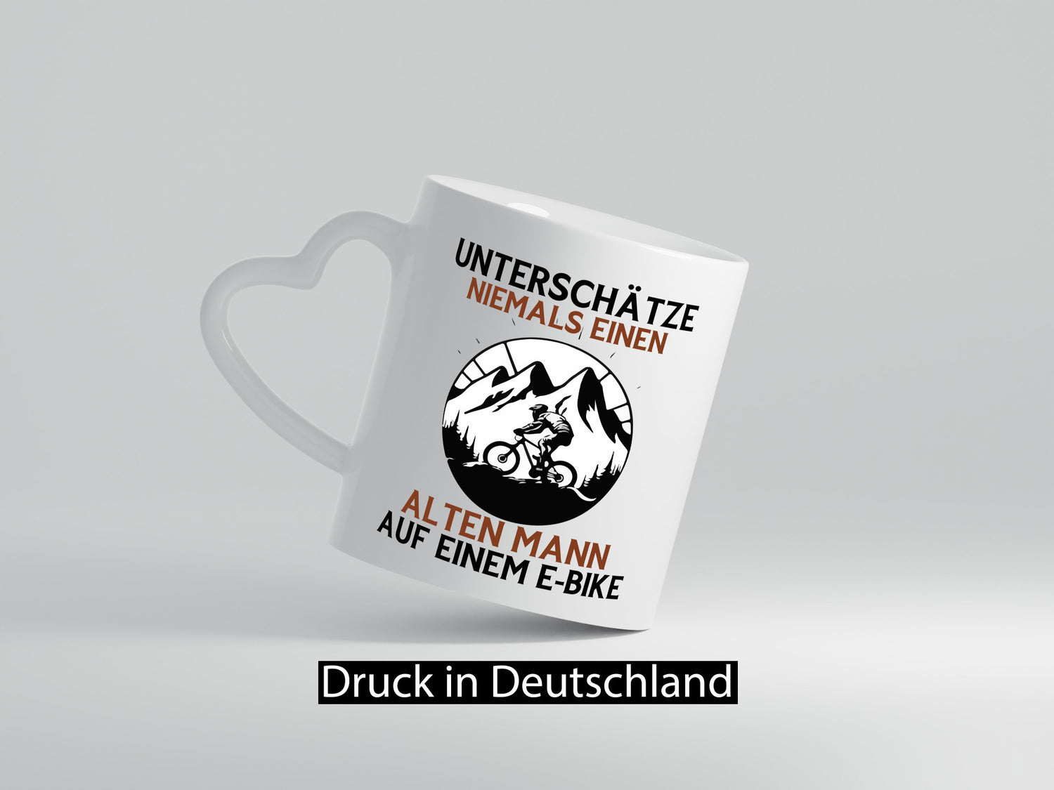 Alter man auf einem E-Bike | Radfahren Elektro Bike lustig Humor Geschenkidee