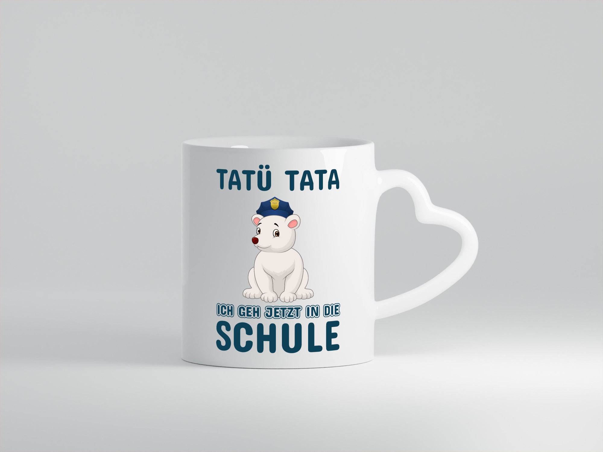 Polizei Eisbär | Tatü Tata Einschulung Tasse Schule lustig Humor Geschenkidee
