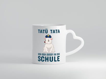 Polizei Eisbär | Tatü Tata Einschulung Tasse Schule lustig Humor Geschenkidee