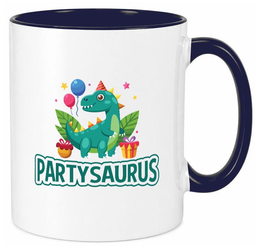 Partysaurus | Geburtstag Dinosaurier Luftballon Geschenkidee Humor Tasse