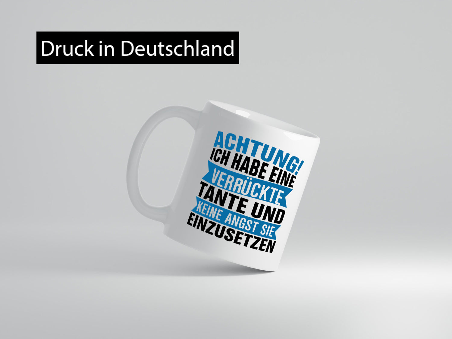 Ich habe eine verrückte Tante | Nichte Neffe Patentante Humor Geschenkidee Tasse