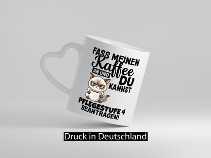 Fass meinen Kaffee an | Pflegestufe 4 Krankenschwester v3 Geschenkidee Humor