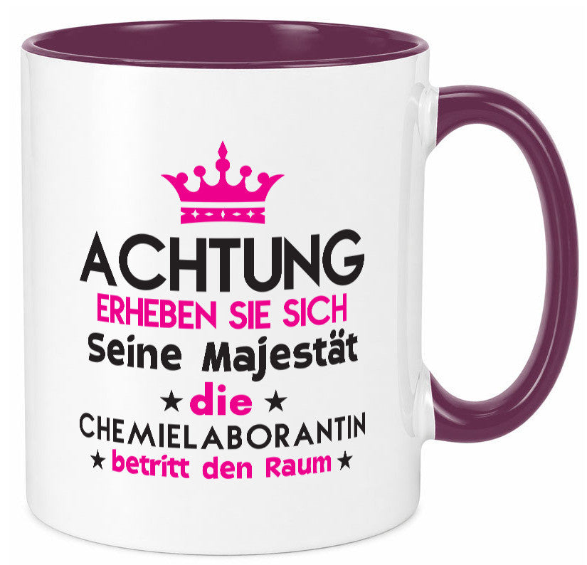 Seine Majestät Chemielaborantin | Laborantin Chemie Humor Geschenkidee Tasse