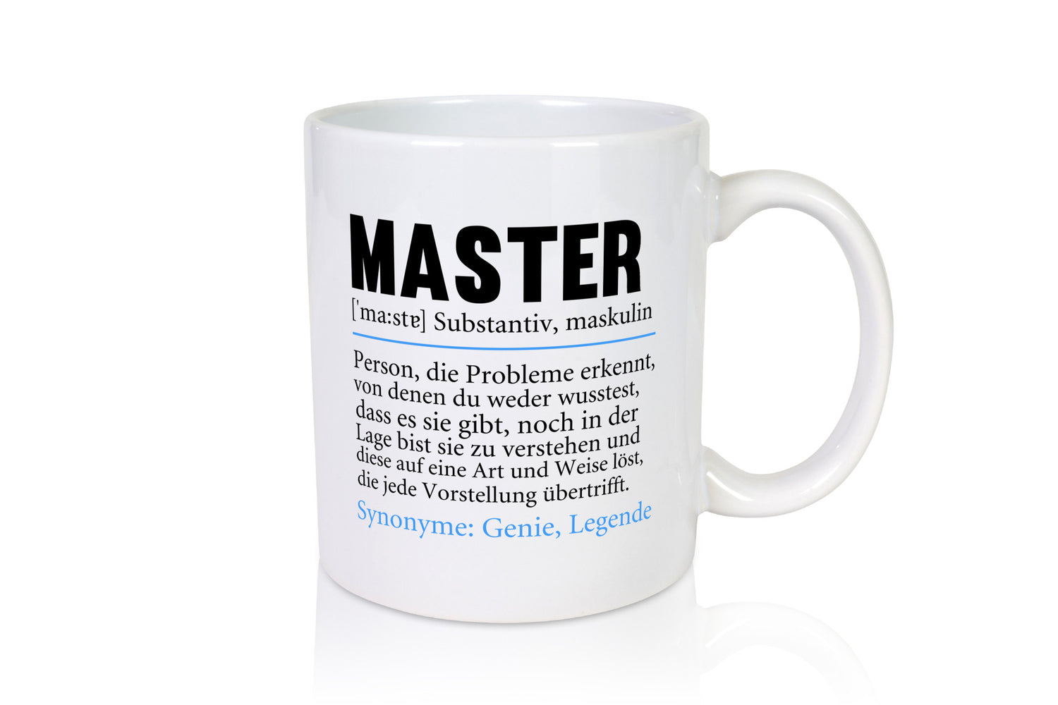 Master | Studium Humor Universität Student Geschenkidee Tasse