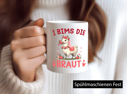 I bims die Braut | Einhorn JGA Hochzeit lustig Humor Geschenkidee Geschenk Tasse