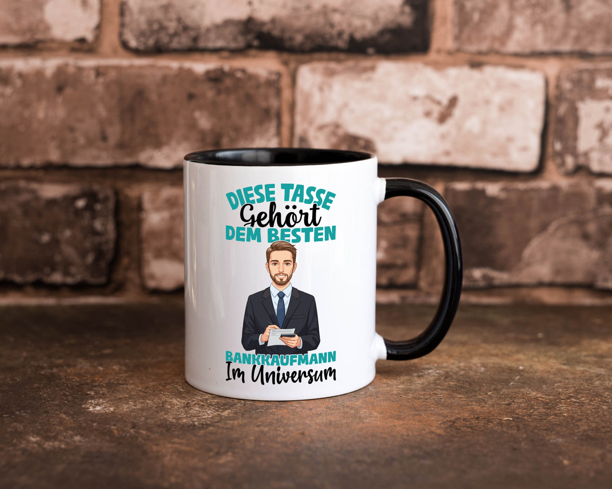 Im Universum: Bankkaufmann | Kaufmann Bank Kaufleute Geschenkidee Humor Tasse