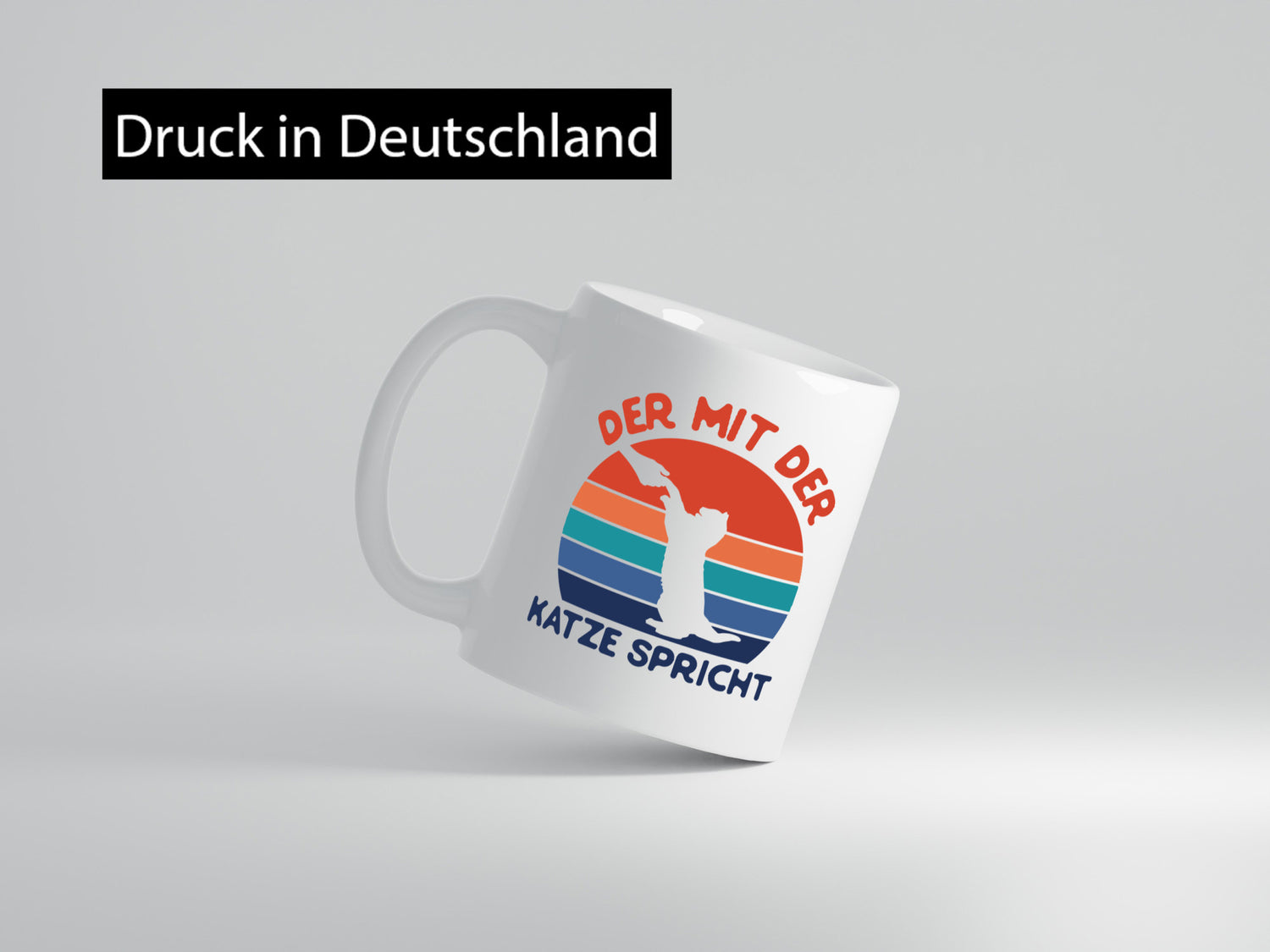 Der mit Katze Spricht | Katzenliebhaber Humor Tierliebhaber Geschenkidee Tasse