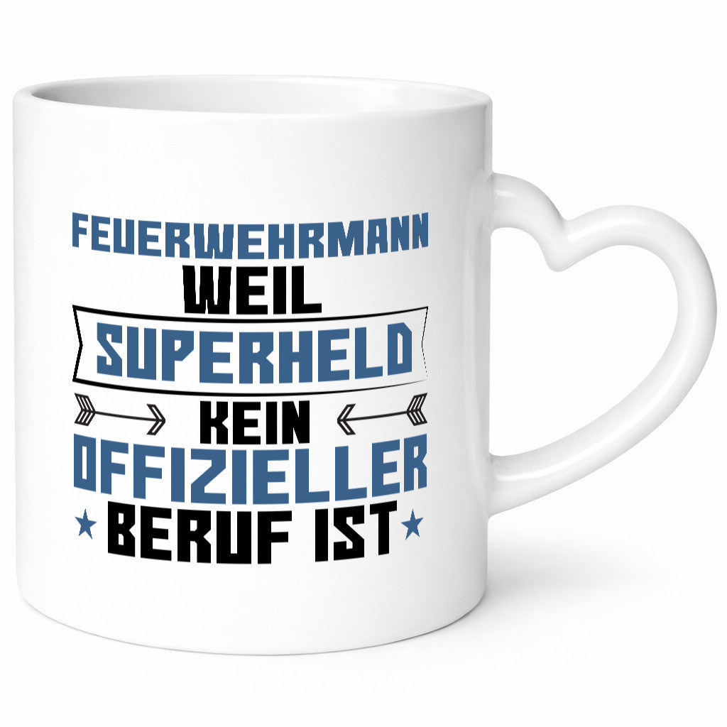 Superheld Feuerwehrmann | Feuerwehr Humor Geschenkidee Tasse
