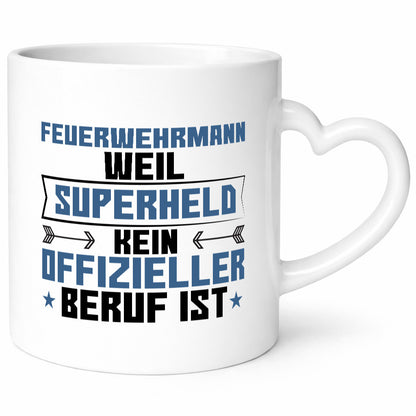 Superheld Feuerwehrmann | Feuerwehr Humor Geschenkidee Tasse