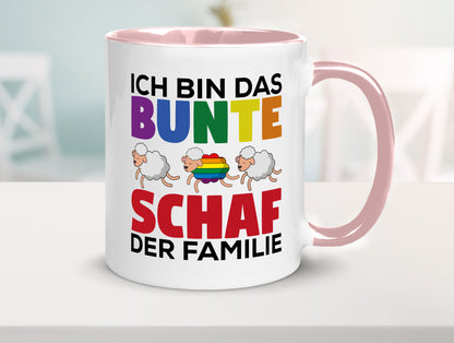 LGBTQ+ Tasse | Buntes Schaf Regenbogen Humor Geschenkidee