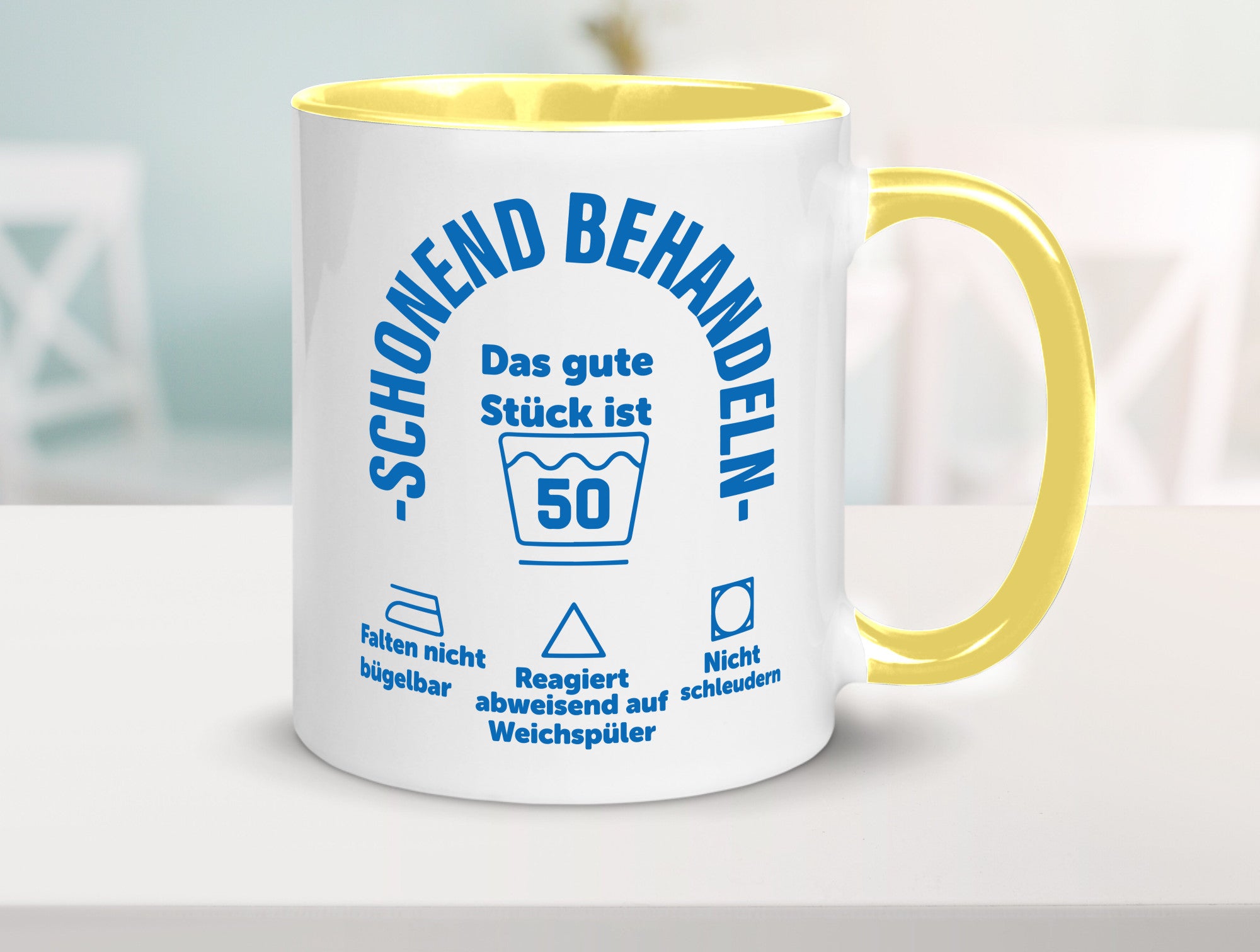 Schonend behandeln | 50 Geburtstag Humor Geschenkidee Tasse