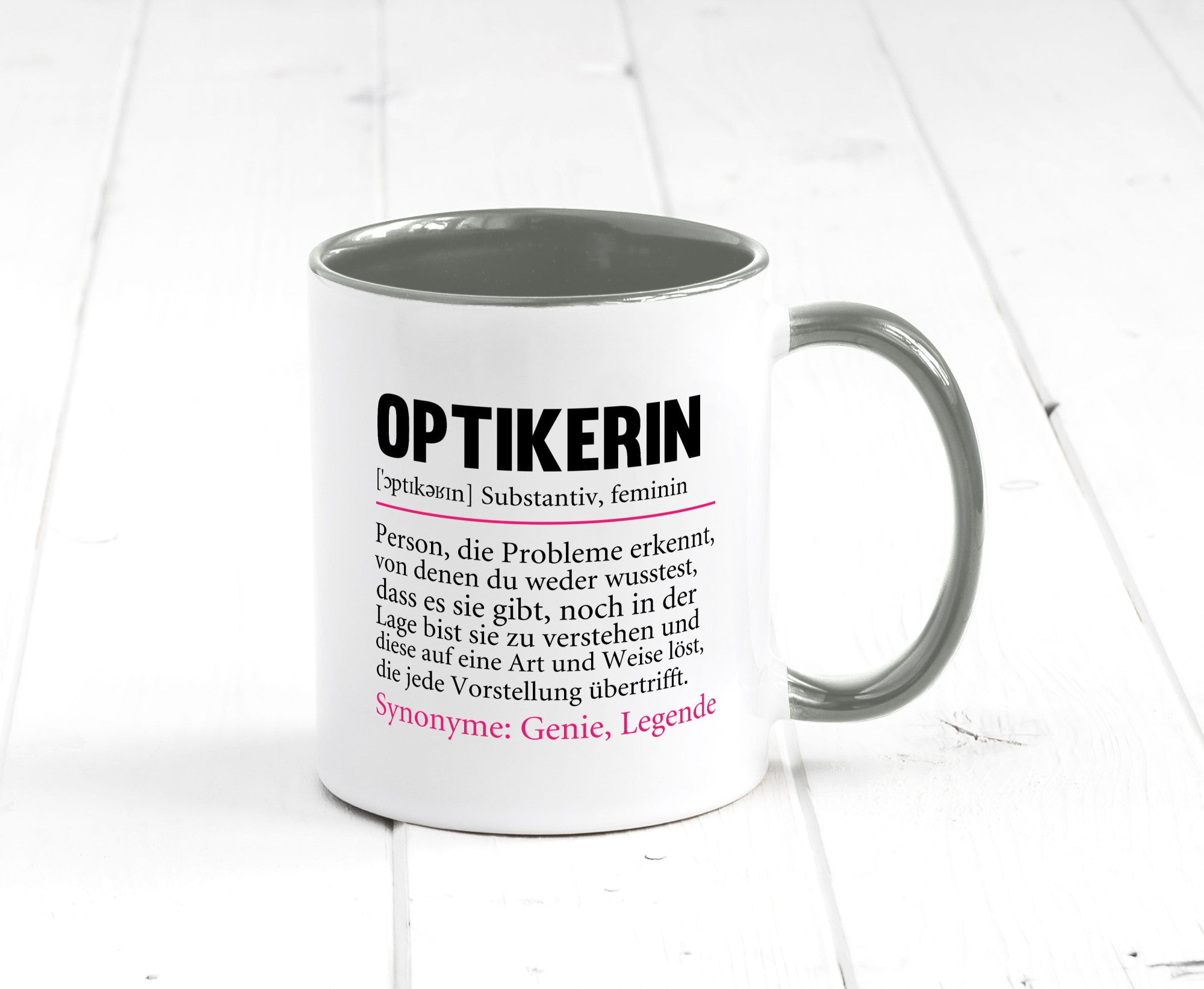 Optikerin | Spruch Humor Beruf Augenoptik Arbeit Kollegen Büro Geschenkidee