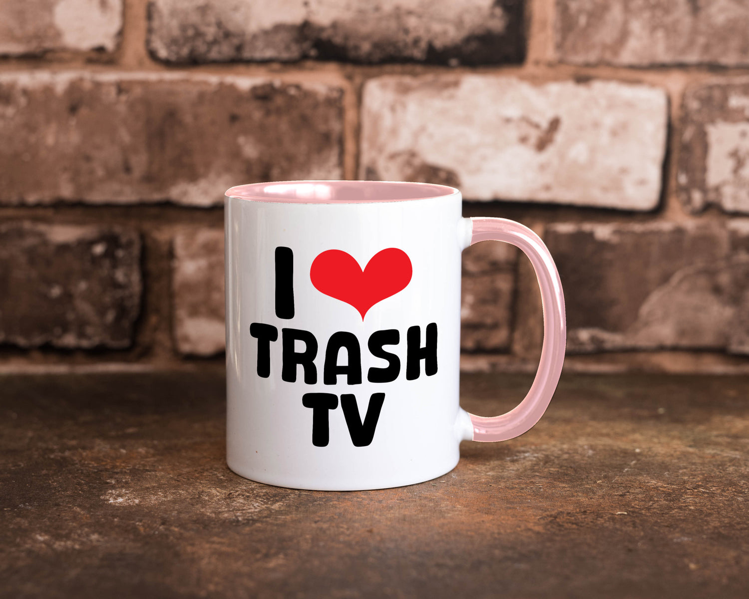 I love Trash TV | v2 lustig Humor Geschenkidee Geschenk Tasse