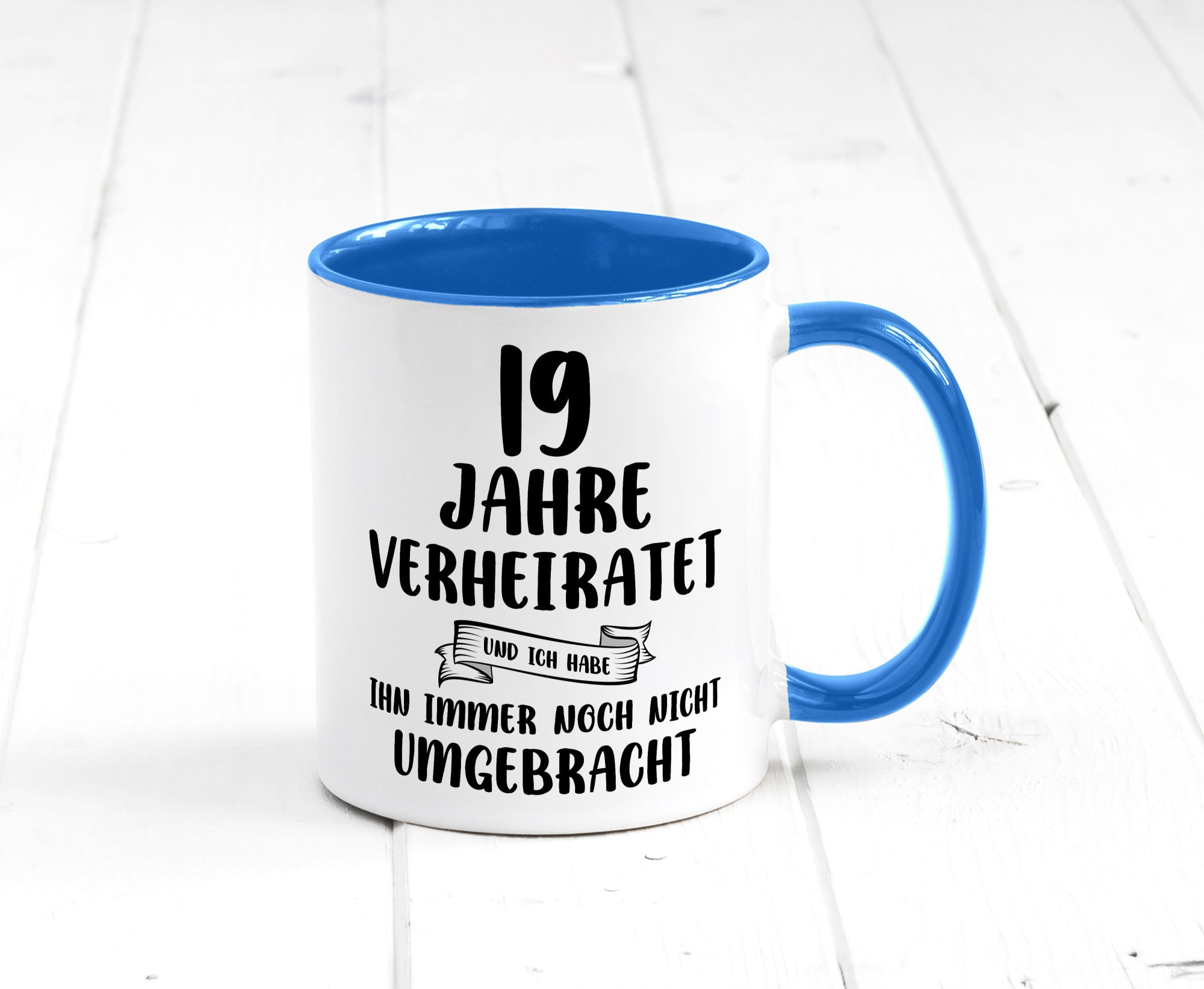 19 Jahre Verheiratet, immer noch am Leben! lustig Humor Geschenkidee Geschenk