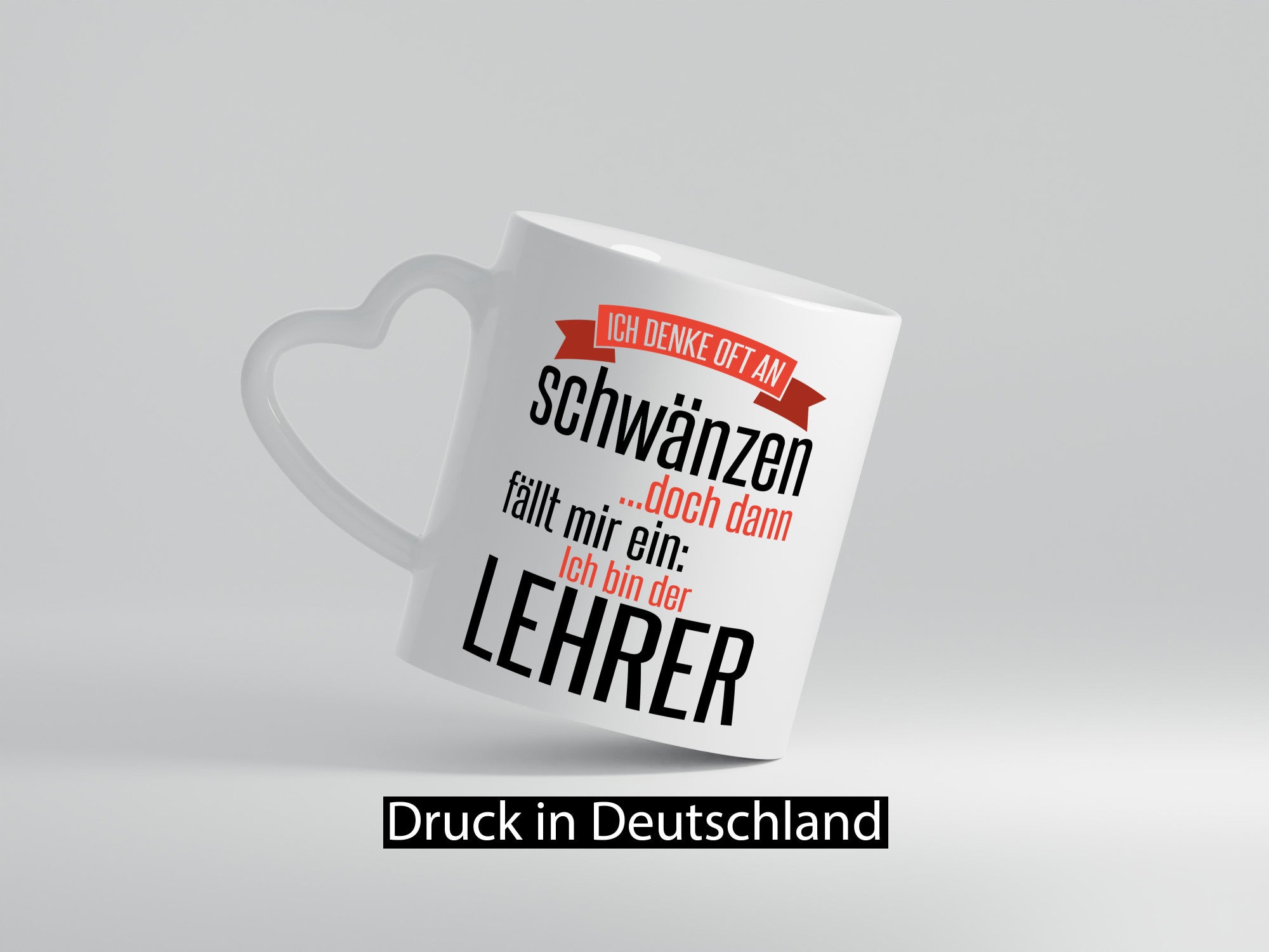 Ich denke oft ans Schwänzen | Lehrerin Unterricht Geschenk Humor Geschenkidee