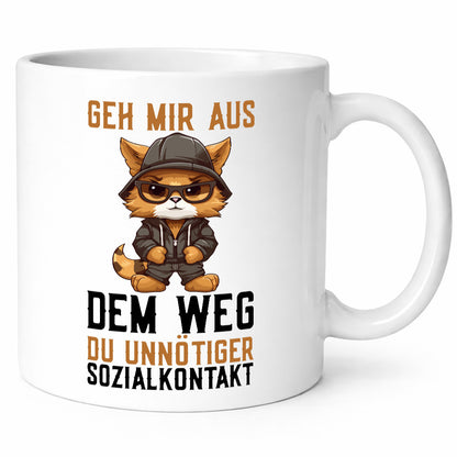 Geh mir aus dem Weg | coole Katze lustiger Spruch Geschenkidee Tierliebhaber