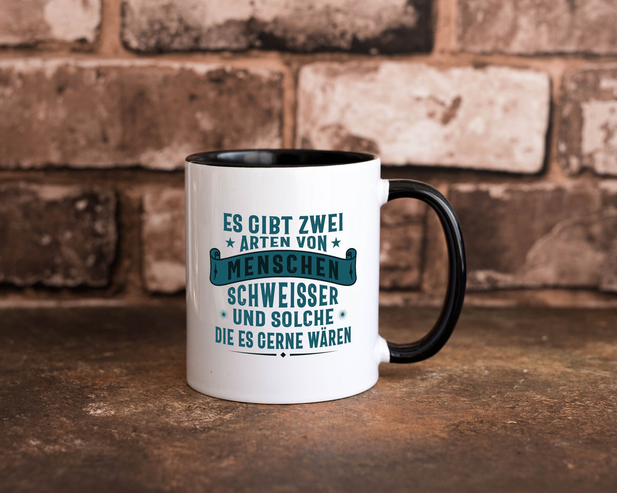Zwei Arten Menschen | Schweisser Sterne Geschenk Humor Geschenkidee lustiger Tasse