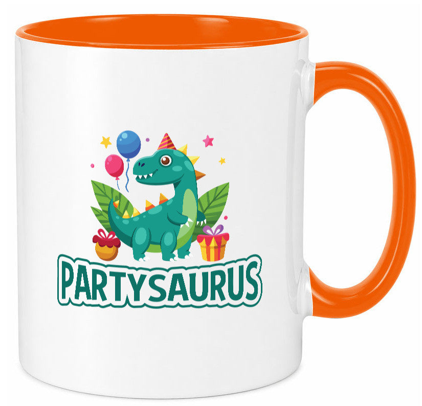 Partysaurus | Geburtstag Dinosaurier Luftballon Geschenkidee Humor Tasse