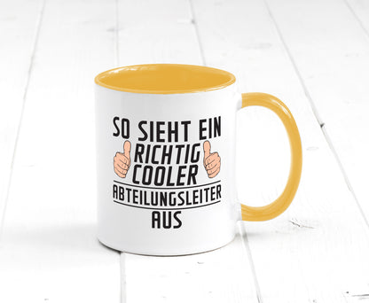 Richtig Cooler Abteilungsleiter| Führungskraft lustiger Spruch Geschenk Humor