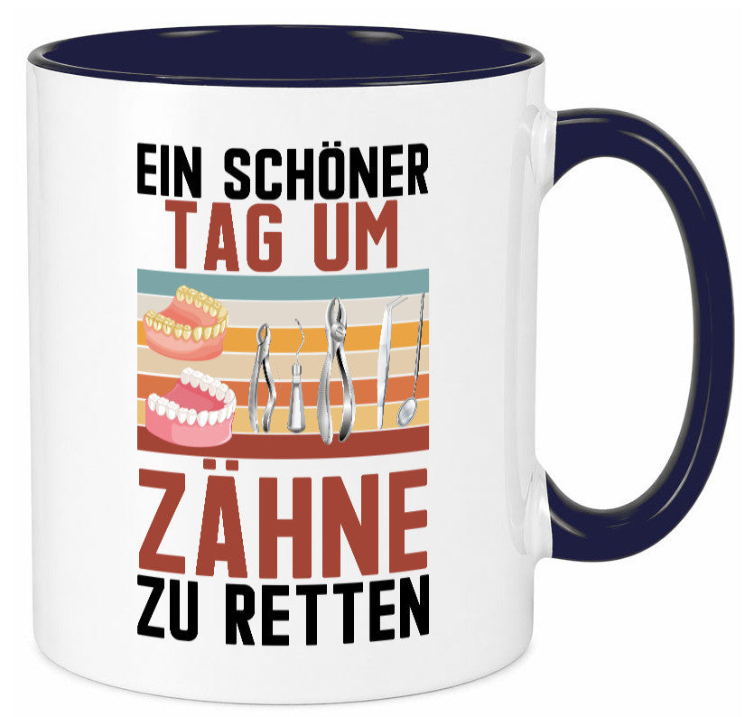 Ein schöner Tag um zähne zu retten | Zahnarzt Geschenk Humor Geschenkidee
