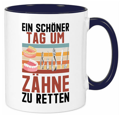 Ein schöner Tag um zähne zu retten | Zahnarzt Geschenk Humor Geschenkidee