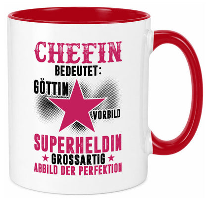 Bedeutung von Chefin | Führungskraft Vorgesetzte Geschenk Arbeit Kollegen Büro