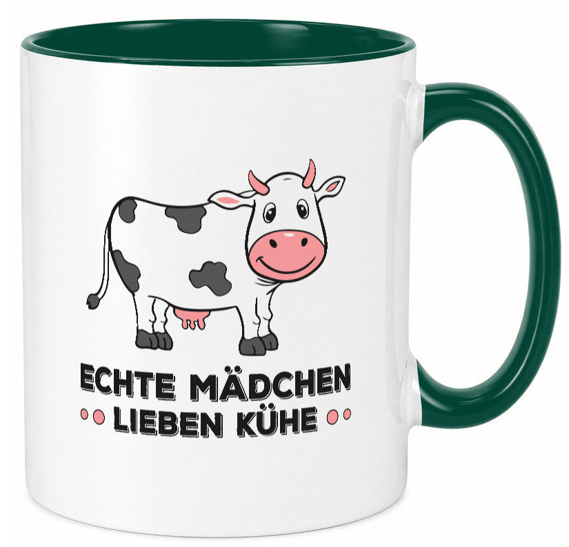 Echte mädchen lieben Kühe | Farm Farmer Bauer lustiger Spruch Geschenk Humor