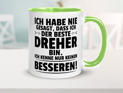 Der Beste Dreher | Fräser lustiger Spruch Geschenk Humor Geschenkidee Tasse