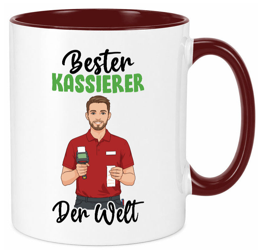 Bester Kassierer v2 Geschenkidee Humor Tasse