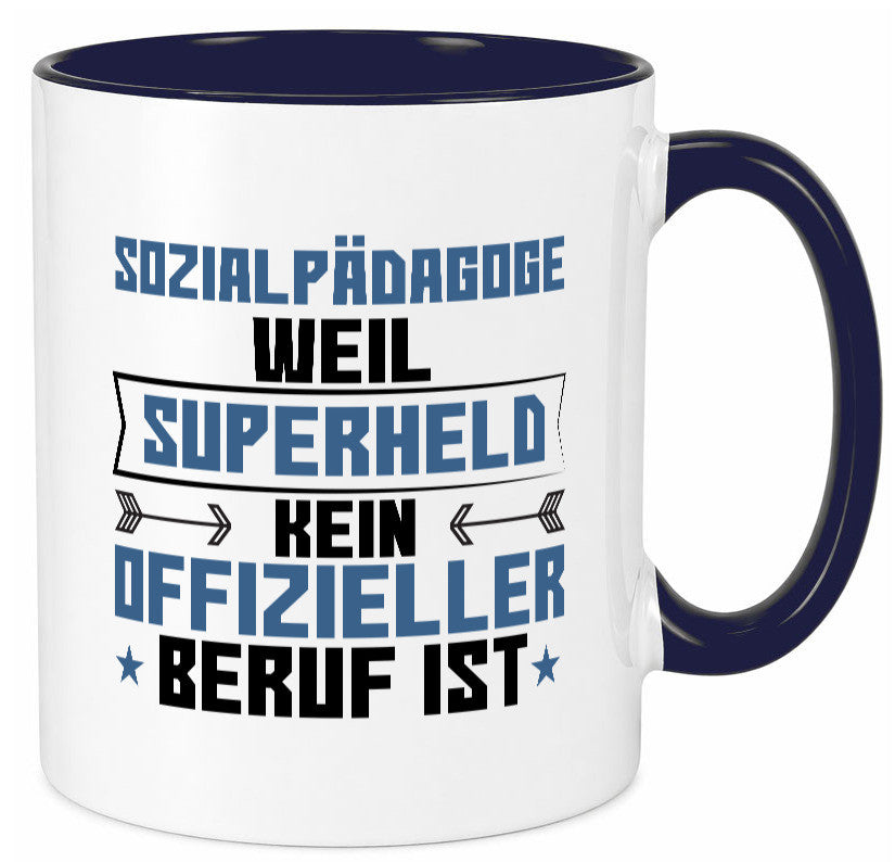 Superheld Sozialpädagoge | Pädagoge lustig Humor Geschenkidee Geschenk Tasse