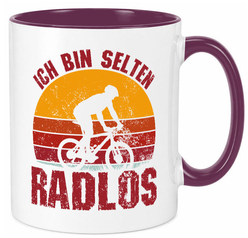 Ich bin Selten Radlos | Radfahrer Mountainbike Humor Geschenkidee Tasse