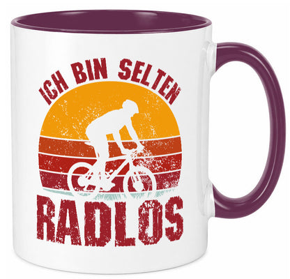 Ich bin Selten Radlos | Radfahrer Mountainbike Humor Geschenkidee Tasse
