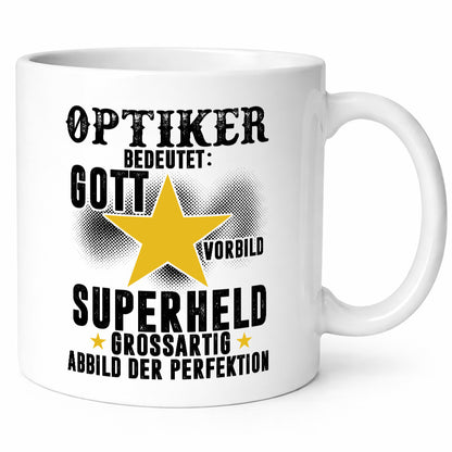 Bedeutung von Optiker | Augenoptiker lustig Humor Geschenkidee Geschenk Tasse