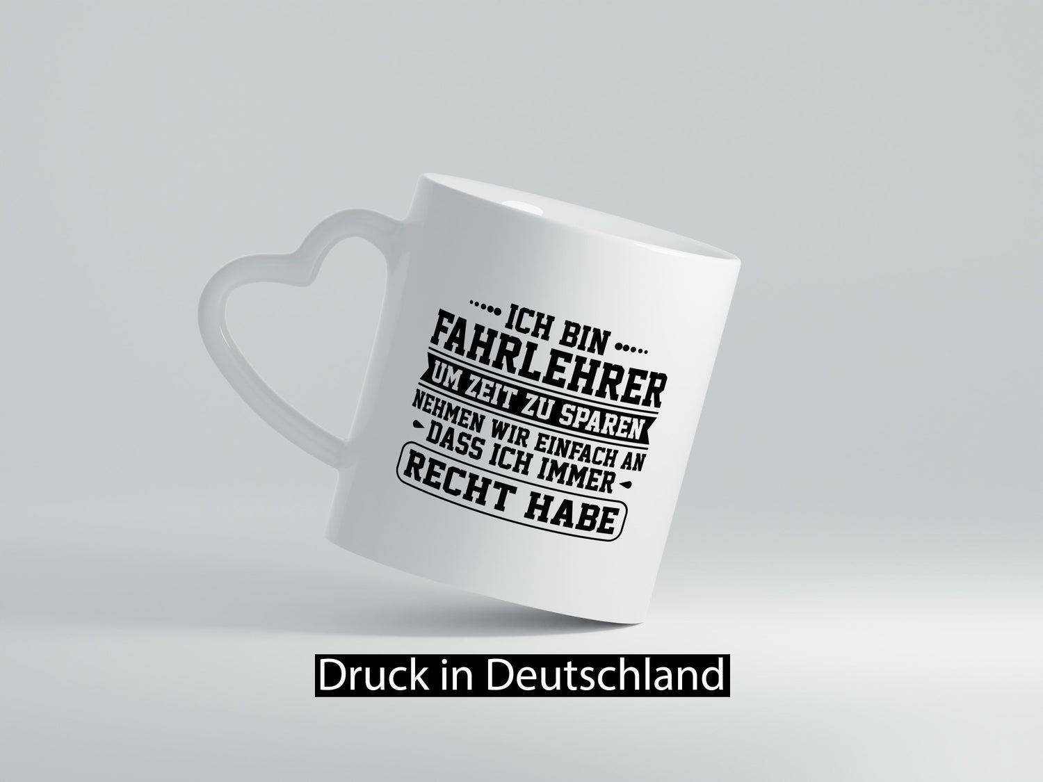 Fahrlehrer um Zeit zu sparen, hab immer Recht| Pünktchen Humor Geschenkidee