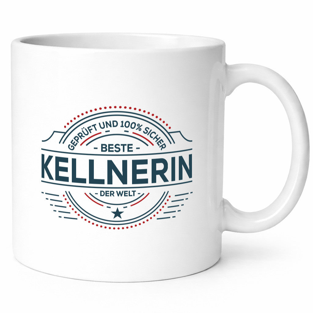 Geprüft und sicher: Kellnerin | Beruf kellnern Bedienung lustig Arbeit Kollegen