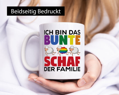 LGBTQ+ Mug | Colourful Sheep Rainbow Humour Gift Idea