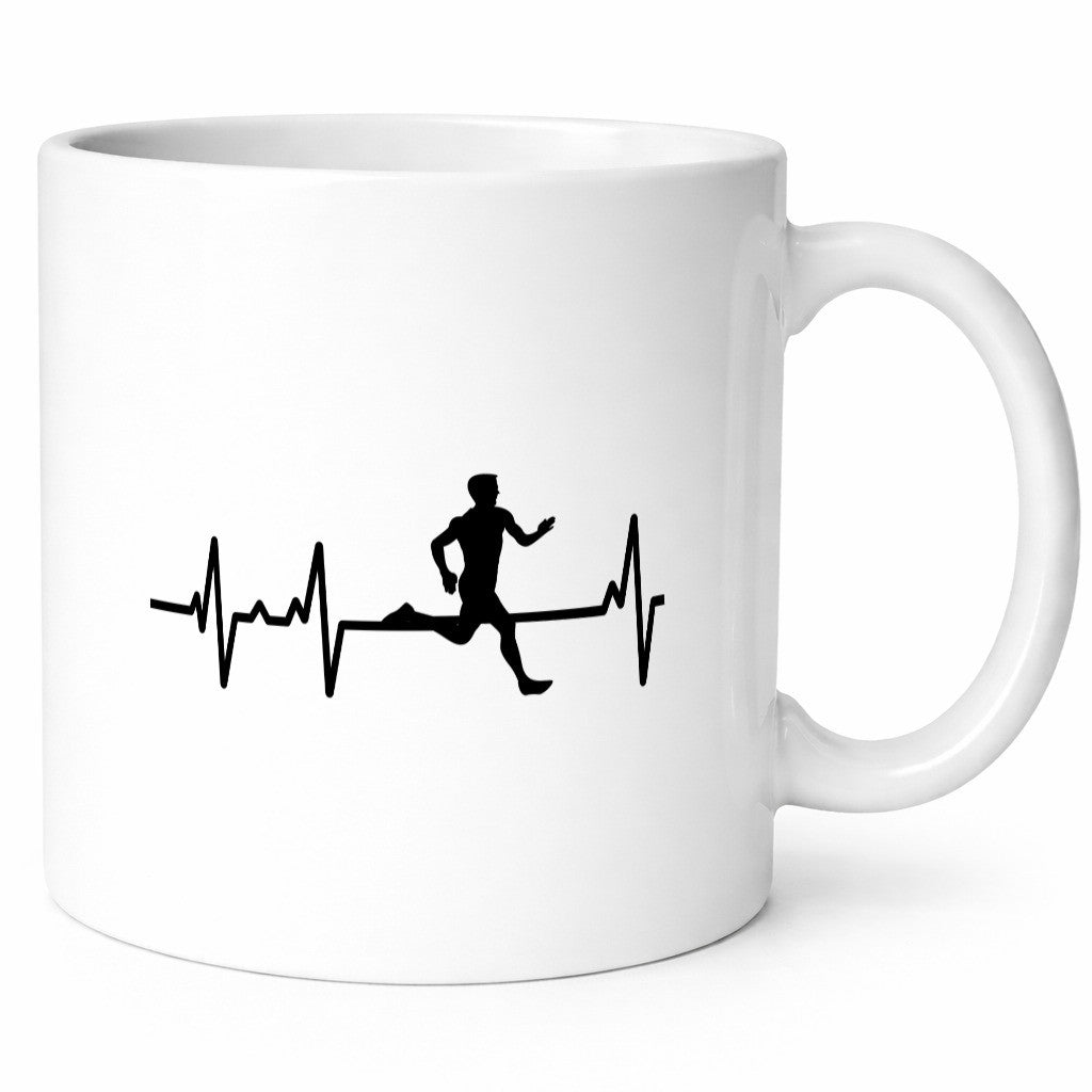 Jogger Herzschlag | Motiv Läufer Marathon Joggen Humor Geschenkidee Tasse