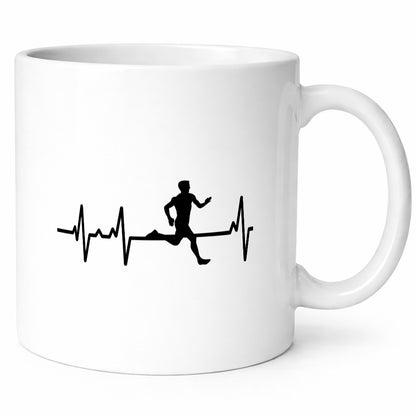 Jogger Herzschlag | Motiv Läufer Marathon Joggen Humor Geschenkidee Tasse