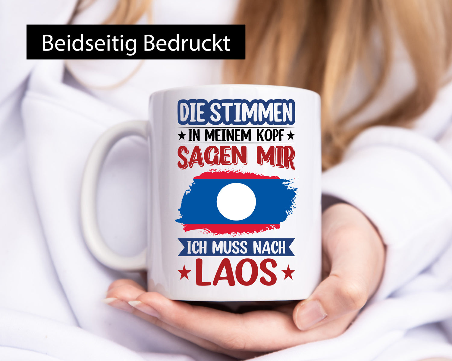 Laos | Urlaub Stimmen in meinem Kopf Traumland lustig Humor Geschenkidee