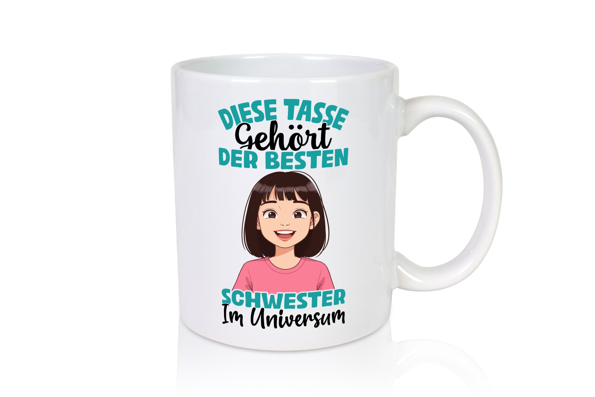 Im Universum: Schwester | Große kleine lustig Humor Geschenkidee Geschenk Tasse