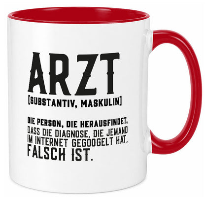 Arzt | Beschreibung Definition Diagnose Klinik Geschenk Humor Geschenkidee Tasse