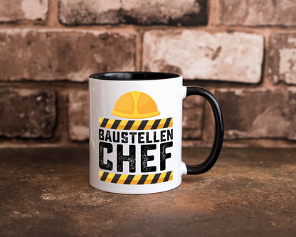 Baustellen Chef | Baustelle Bauherr Bauleiter Geschenkidee Arbeit Kollegen Büro Tasse