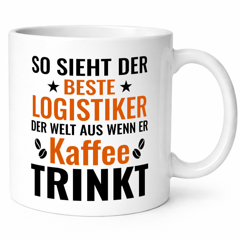Kaffee trinkt: Logistiker | Beruf Logistik Geschenkidee Arbeit Kollegen Büro