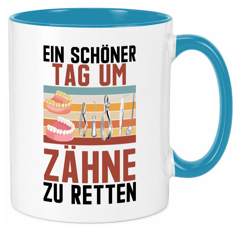 Ein schöner Tag um zähne zu retten | Zahnarzt Geschenk Humor Geschenkidee