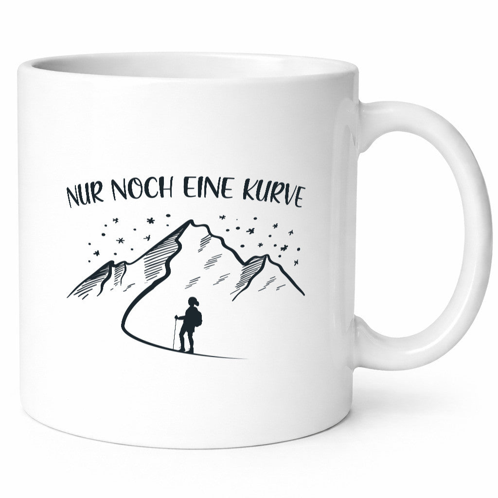 Nur noch eine Kurve | Berge Wanderin Sterne lustig Humor Geschenkidee Geschenk