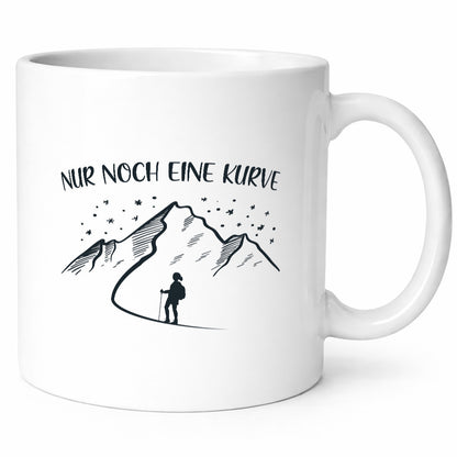 Nur noch eine Kurve | Berge Wanderin Sterne lustig Humor Geschenkidee Geschenk