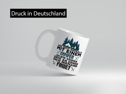 Camper Humor | Spruch Tasse Camping schwarzer Geschenk Geschenkidee lustiger