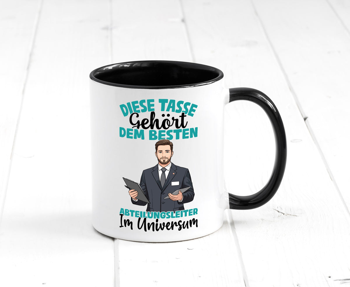 Im Universum: Abteilungsleiter| Führungskraft lustig Humor Geschenkidee Tasse