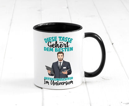 Im Universum: Abteilungsleiter| Führungskraft lustig Humor Geschenkidee Tasse